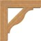 Ekena Millwork Funston Block Rough Sawn Bracket w/ Offset Brace, Western Red Cedar, 6"W x 22"D x 22"H BKT0604X22X22FST05RWR - alternate 4